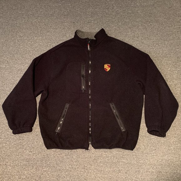 Porsche Polartec Zip-up Fleece Embroidered Vintage - Picture 1 of 4